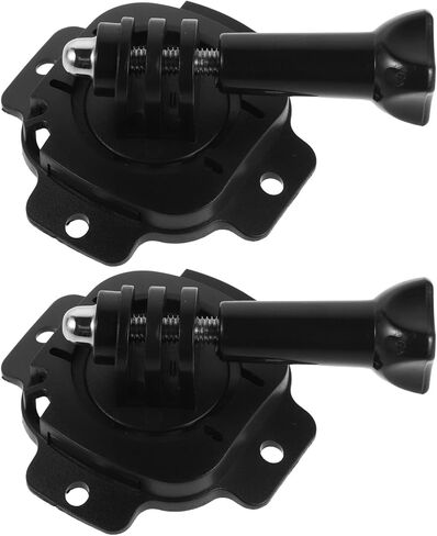 2 Sets Action Camera Helmet Mount - Easy Installation with Removable Base for Ski, Snowboarding, Motorcycle and Football Helmets in Saudi Arabia