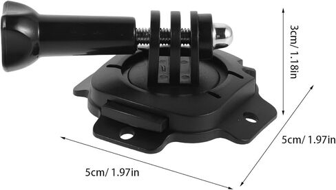 2 Sets Ski Helmet Camera Base - Rotating Mount with Strong Adhesive Pad for Action Camera Snowboard Helmet Motorcycle Climbing Sports in Saudi Arabia