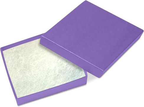 Novel Box 100 Pack Green Jewelry Gift Box 3.5x3.5x0.87in with Cotton Filled | Cardboard Jewelry Box | Gift Boxes with Lids Made in USA | Boxes for Bracelet Necklace Ring Earrings in Saudi Arabia