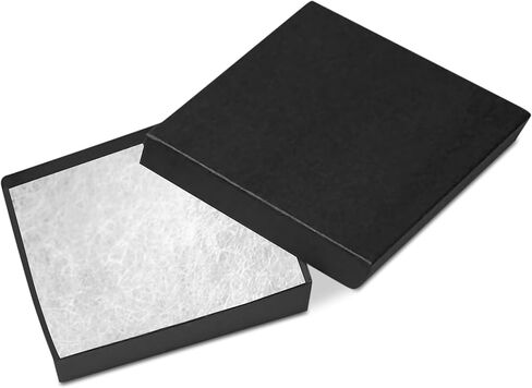 Novel Box 100 Pack Green Jewelry Gift Box 3.5x3.5x0.87in with Cotton Filled | Cardboard Jewelry Box | Gift Boxes with Lids Made in USA | Boxes for Bracelet Necklace Ring Earrings in Saudi Arabia