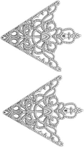 Men Triangular Collar Pin Hollow Brooch Lapel Pin Collar Tips Decor in Saudi Arabia