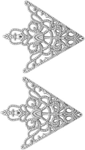 Men Triangular Collar Pin Hollow Brooch Lapel Pin Collar Tips Decor in Saudi Arabia