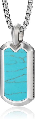 Amehyst Necklace for Men Onyx/Tigers eye/Lapis Lazuli/Pendant Necklace with Box Chian Valentine's Day gift in Kuwait