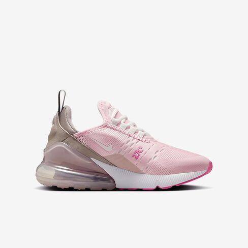 Nike Air Max 270 Big Kids' Shoes (IB4435-663, Pink Foam/College Grey/Platinum Violet/Summit White) Size 6.5 in Saudi Arabia