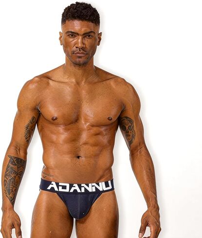 Mens Jockstrap Underwear Wide Belt Athletic Supporter Mens Thongs Sport Underwear Jock Strap in Saudi Arabia