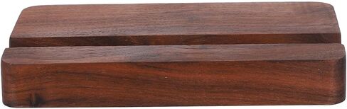 Garneck Black Walnut Wood Place Card Holder with Dual Slots Desk Calendar Base and Photo Display Stand for Wedding Cafe Office Party Decorations Smooth Edges Versatile Tabletop Organizer in Saudi Arabia