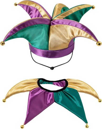 PROMOTED TO BIG SISTER Boy Mardi Gras Jester Hat Clown Collar Mardigras Costume Kids Clowns Costume Accessories in Saudi Arabia