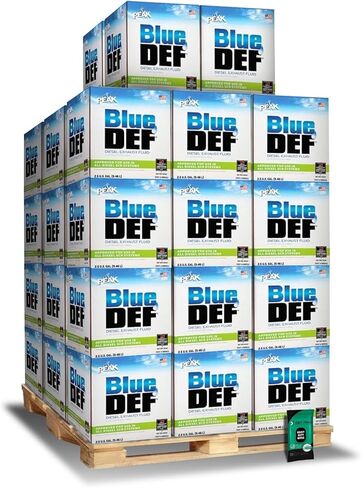 BlueDEF DEF Fluid Pallet - Premium Blue DEF Fluid 40 Cases Diesel Exhaust Fluid 2.5 Gallon Case - Pack of 40 Jugs and 1 Pack of DEF Hero Heavy Duty Wipes in Saudi Arabia