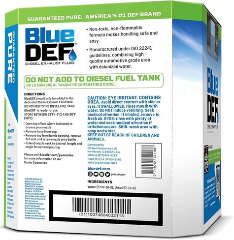 BlueDEF DEF Fluid Pallet - Premium Blue DEF Fluid 40 Cases Diesel Exhaust Fluid 2.5 Gallon Case - Pack of 40 Jugs and 1 Pack of DEF Hero Heavy Duty Wipes in Saudi Arabia