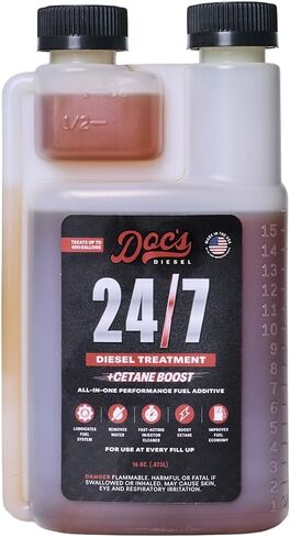 Doc's Diesel 24/7 Cetane Boost Diesel Fuel Additive – All-in-One ULSD Treatment | Lubricates & Protects Fuel Pumps and Injectors, Cleans Fuel System – 16 oz (1 Pack) in Saudi Arabia
