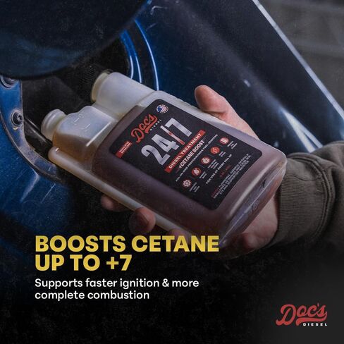Doc's Diesel 24/7 Cetane Boost Diesel Fuel Additive – All-in-One ULSD Treatment | Lubricates & Protects Fuel Pumps and Injectors, Cleans Fuel System – 16 oz (1 Pack) in Saudi Arabia