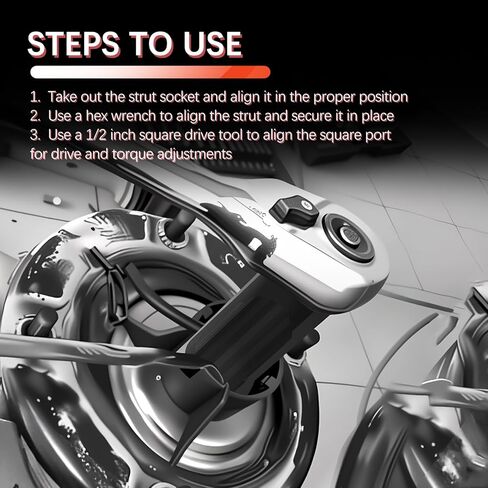18mm Car Strut Nut Socket with 1/2" Drive Port,12 Point Suspension Strut Socket for Disassembling Shock Nut,Sturdy Automotive Tools Shock Absorber Sockets for Cars SUVs in Saudi Arabia
