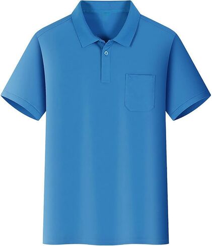Teen Boys Classic Polo Shirt Short Sleeve School Uniform Shirts Button Closure Collared Shirts for Kids 8-15 Years in Saudi Arabia