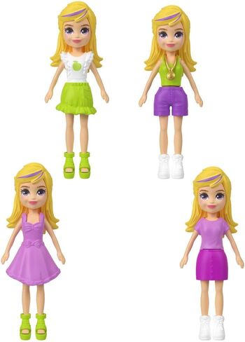 Polly Pocket Dolls & Pets Keychain Playset, Fruit Themed Fashion Accessories and Bag Charms in Saudi Arabia