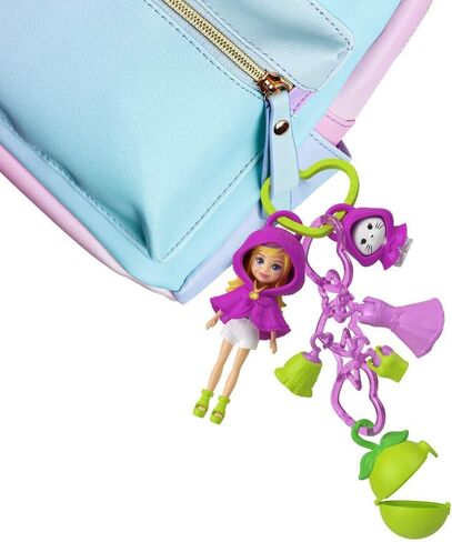 Polly Pocket Dolls & Pets Keychain Playset, Fruit Themed Fashion Accessories and Bag Charms in Saudi Arabia
