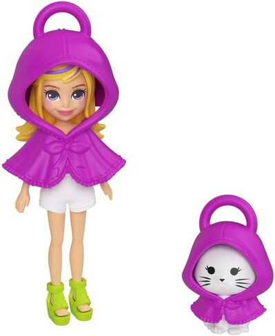 Polly Pocket Dolls & Pets Keychain Playset, Fruit Themed Fashion Accessories and Bag Charms in Saudi Arabia