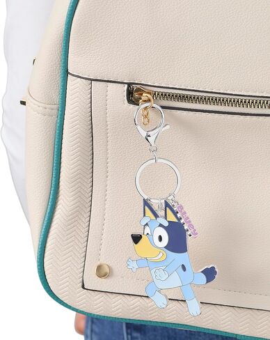 Bingo and Bluey Backpack Keychain Charm 2-Pack Official License, Enamel-Plated Bluey Bag Charms, in Saudi Arabia