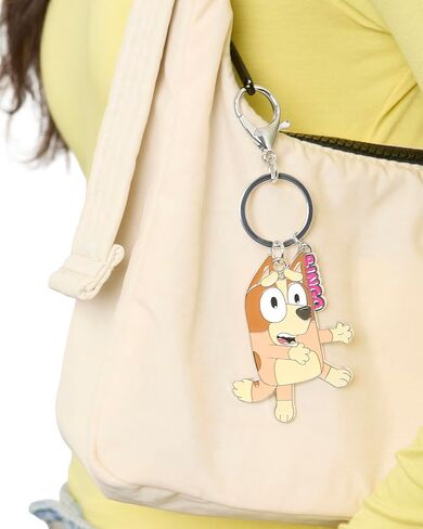 Bingo and Bluey Backpack Keychain Charm 2-Pack Official License, Enamel-Plated Bluey Bag Charms, in Saudi Arabia