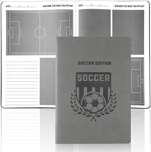 Chiazllta The Playbook Journal Soccer Notebook للمدربين واللاعبين 7 × 10 بوصة تدريب كرة القدم على تدريب Notepad التدريب على دفتر تدريبي للتكتيكات الممارسة التكتيكية المدربين واللاعبين هدايا in Kuwait