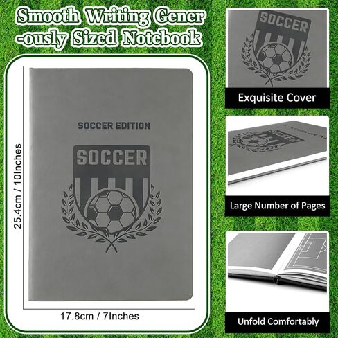 Chiazllta The Playbook Journal Soccer Notebook للمدربين واللاعبين 7 × 10 بوصة تدريب كرة القدم على تدريب Notepad التدريب على دفتر تدريبي للتكتيكات الممارسة التكتيكية المدربين واللاعبين هدايا in Kuwait