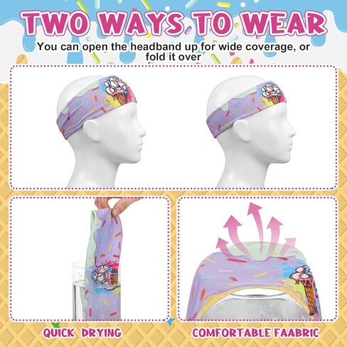 Jecery 12 Pcs Baseball Ice Cream Drip Headbands Youth Baseball Drips Birthday Party Favor Elastic Polyester Sweatband Respect The Drip for Basketball, Football, Running, Stuff for Women Men Team Gift in Saudi Arabia