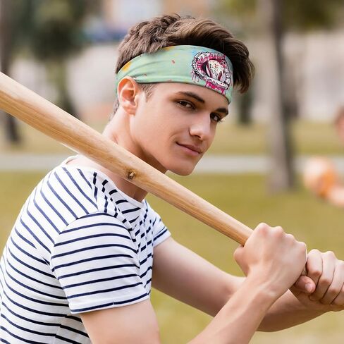 Jecery 12 Pcs Baseball Ice Cream Drip Headbands Youth Baseball Drips Birthday Party Favor Elastic Polyester Sweatband Respect The Drip for Basketball, Football, Running, Stuff for Women Men Team Gift in Saudi Arabia