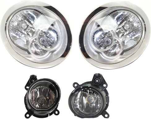 Sawyer Auto Replacement Headlight and Fog Light Kit fits Mini Cooper Hatchback 2007-2008 (Driver and Passenger) in Saudi Arabia