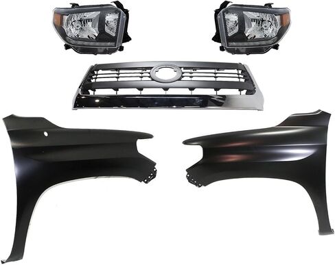 طقم المصابيح الأمامية البديلة يناسب السائق والراكب Toyota Tundra 2014-2015 4.6L V8 (مع الشعار الأمامي) in Saudi Arabia