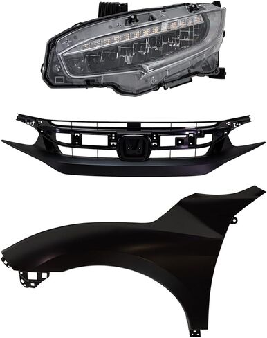 Replacement LED Headlight Kit Driver Left Side fits Honda Civic 2020 Coupe 1.5L Turbo (Coupe) in Saudi Arabia