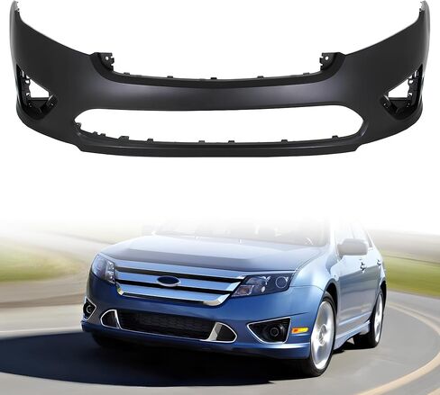 Front Bumper Cover Compatible with 2010-2012 Ford Fusion – Direct Replace OEM/Part No.AE5Z17D957BAPTM, FO1000650,Primed in Kuwait
