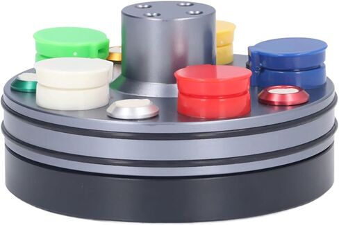 Fockety Oil Cup Stand, Rotatable Watch Oil Cups Professional Rotary Five Dip Cup Metal Turntable Watch Repair Tool for Repair Watchmakers in Saudi Arabia