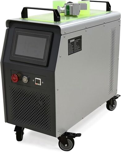 2000W Handheld Laser Cleaning Machine, 220V Air-Cooled Portable Mobile Cleaner with Dual Wobble Head for Industrial Rust Paint Oxide Removal in Saudi Arabia