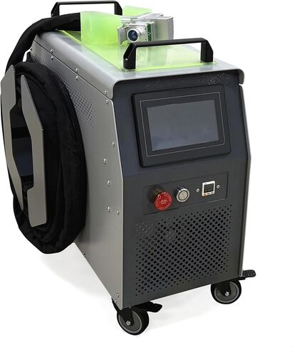 2000W Handheld Laser Cleaning Machine, 220V Air-Cooled Portable Mobile Cleaner with Dual Wobble Head for Industrial Rust Paint Oxide Removal in Saudi Arabia