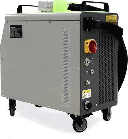 1700W Handheld Laser Cleaning Machine, 220V Air-Cooled Portable Mobile Cleaner with Dual Wobble Head for Industrial Rust Paint Oxide Removal in Saudi Arabia