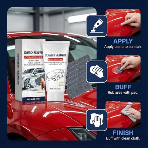 Nano Sparkle Cloth Car Scratch Remover Kit for Vehicles Deep Scratch Repair, All-in-One Scratch Care Kit in Saudi Arabia
