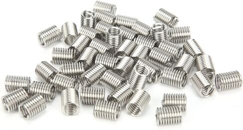 50Pcs High Strength Stainless Steel Wire Thread Insert Kit for Screw Hole Repair US Units 5/16in 18x2D Threaded Bushing Protection Socket for Metal Thread Restoration in Saudi Arabia