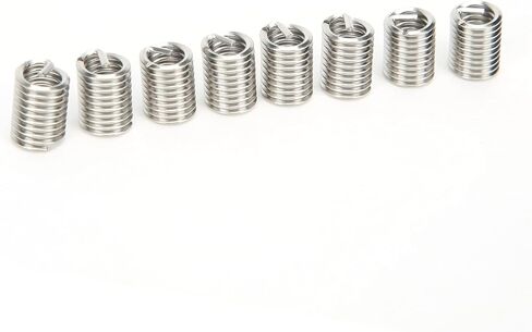 50Pcs High Strength Stainless Steel Wire Thread Insert Kit for Screw Hole Repair US Units 5/16in 18x2D Threaded Bushing Protection Socket for Metal Thread Restoration in Saudi Arabia