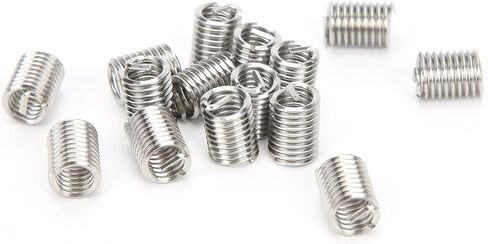 50Pcs High Strength Stainless Steel Wire Thread Insert Kit for Screw Hole Repair US Units 5/16in 18x2D Threaded Bushing Protection Socket for Metal Thread Restoration in Saudi Arabia