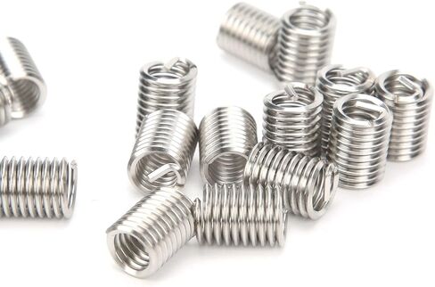 50Pcs High Strength Stainless Steel Wire Thread Insert Kit for Screw Hole Repair US Units 5/16in 18x2D Threaded Bushing Protection Socket for Metal Thread Restoration in Saudi Arabia