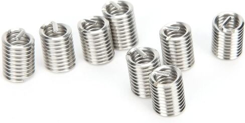 50Pcs High Strength Stainless Steel Wire Thread Insert Kit for Screw Hole Repair US Units 5/16in 18x2D Threaded Bushing Protection Socket for Metal Thread Restoration in Saudi Arabia