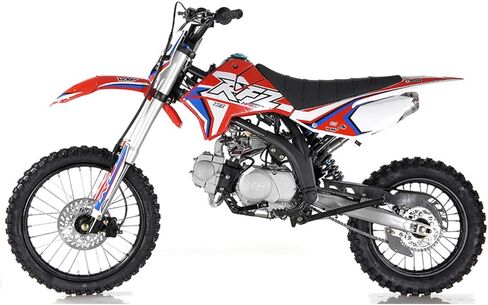 HHH DB X18 125CC Dirtbike Apollo RFZ Racing Gas Dirt Bike with Twin Spare Heave Duty Steel Frame Big Tires 17/14 inch 4 Speed Dirtbike for Youth Adult Vitacci Dirtbike in Saudi Arabia