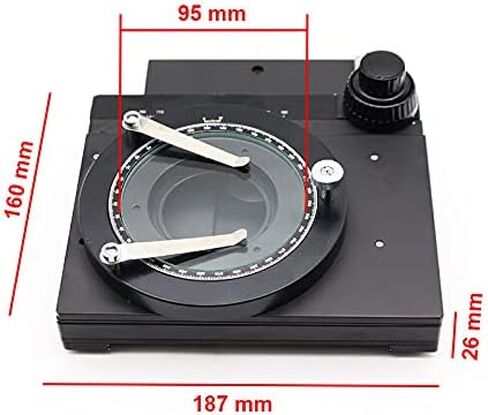 Microscope Accessories X-Y-Z Fine-Tuning Working Stage Rotatable Microscope Universal Platform with Scale X-Y-Z Movement Stage for PCB Inspection in Kuwait