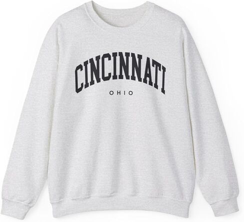 Cincinnati Ohio Adult Unisex Crewneck Sweatshirt in Saudi Arabia