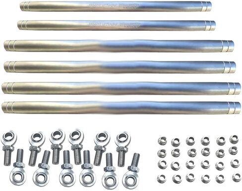 50 Caliber Racing Heavy Duty Radius Rods for Can-Am Maverick X3 2018, Fits 64" Wide Suspension, Billet Aluminum Rod Set, Upgrade Replacement Kit, Raw Finish, (RRX364C) in Saudi Arabia