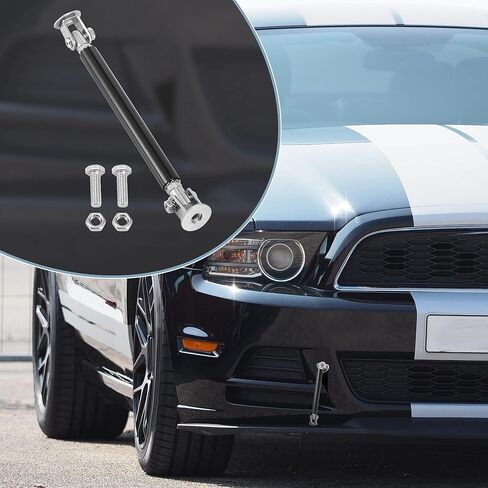 Unifizz 2pcs Car Bumper Lip Protector Splitter Strut Tie Rods 100mm Universal Adjustable Splitter Support Rods Black in Saudi Arabia