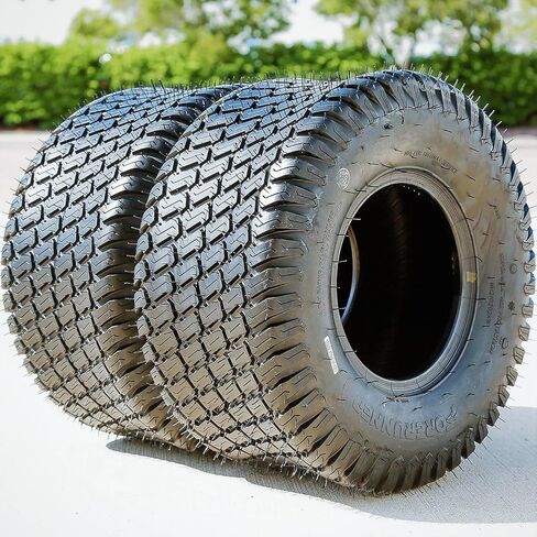 Set Of 2 (TWO) Forerunner Wave Lawn Mower & Garden Tractor All-Season Tires-20x8.00-10 20x8-10 20x8x10 Load Range 4 Ply BSW Black Side Wall in Kuwait