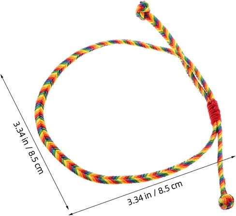 Hemoton 10pcs Ethnic String Anklets Handcrafted Braided Bracelets Teen Girl Bracelets for Casual Formal Occasions in Saudi Arabia