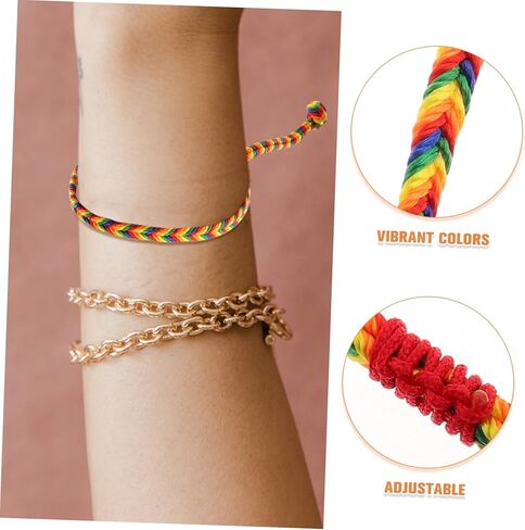 Hemoton 10pcs Ethnic String Anklets Handcrafted Braided Bracelets Teen Girl Bracelets for Casual Formal Occasions in Saudi Arabia