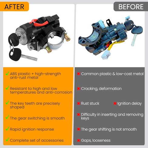 81905-Ignition Lock Switch Assembly Compatible with Kia Optima 2011 2012 2013 2014 2015 Door Lock Cylinder with 2 Keys,Replace# 81970-2TA00 81900-2TD00 81905-2T040 in Saudi Arabia
