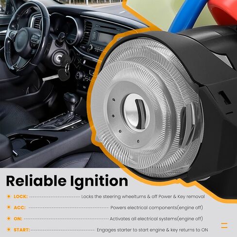 81905-Ignition Lock Switch Assembly Compatible with Kia Optima 2011 2012 2013 2014 2015 Door Lock Cylinder with 2 Keys,Replace# 81970-2TA00 81900-2TD00 81905-2T040 in Saudi Arabia